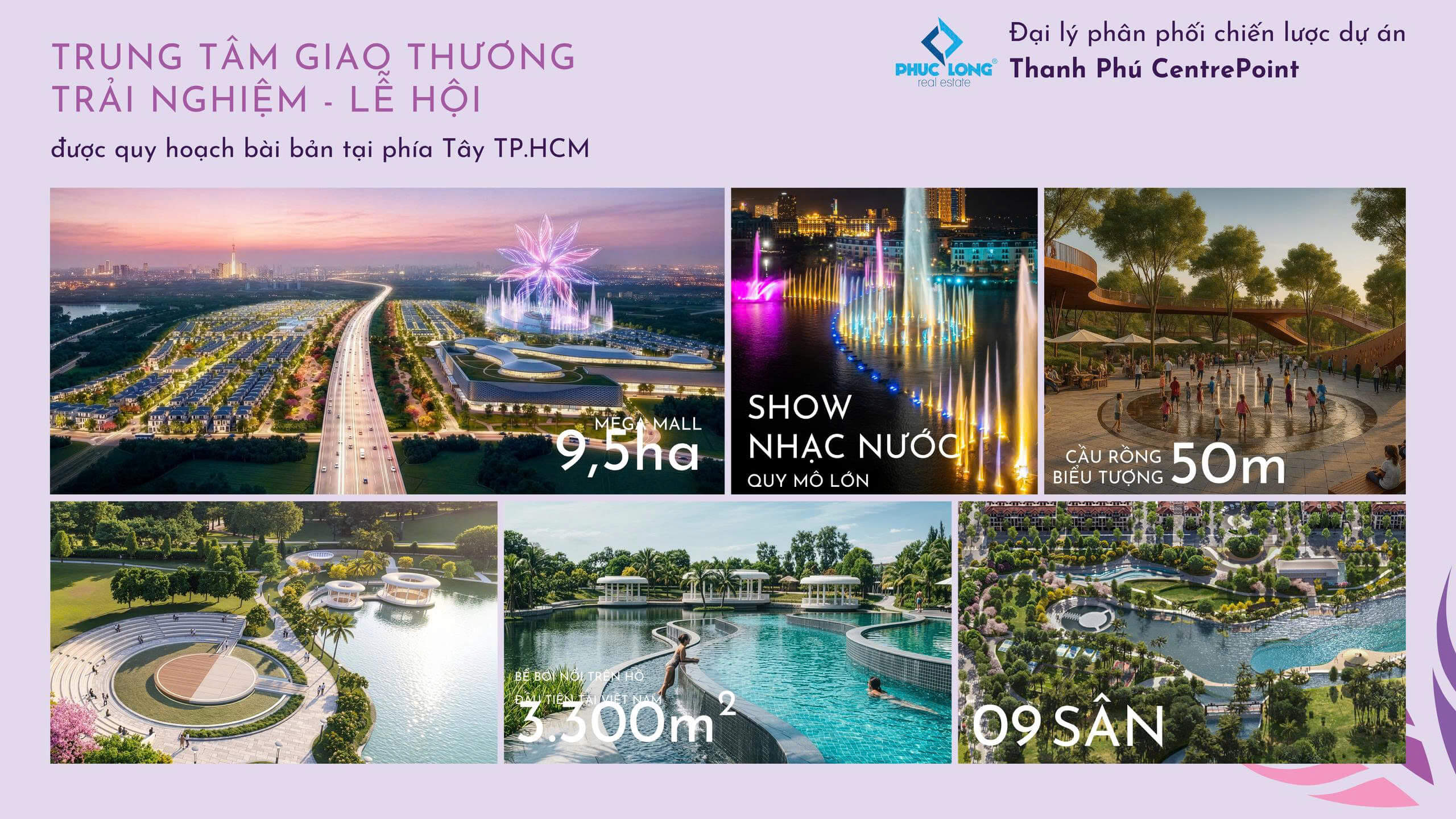 TIỆN ÍCH BIỆT THỰ THANH PHÚ CENTRE POINT LONG AN