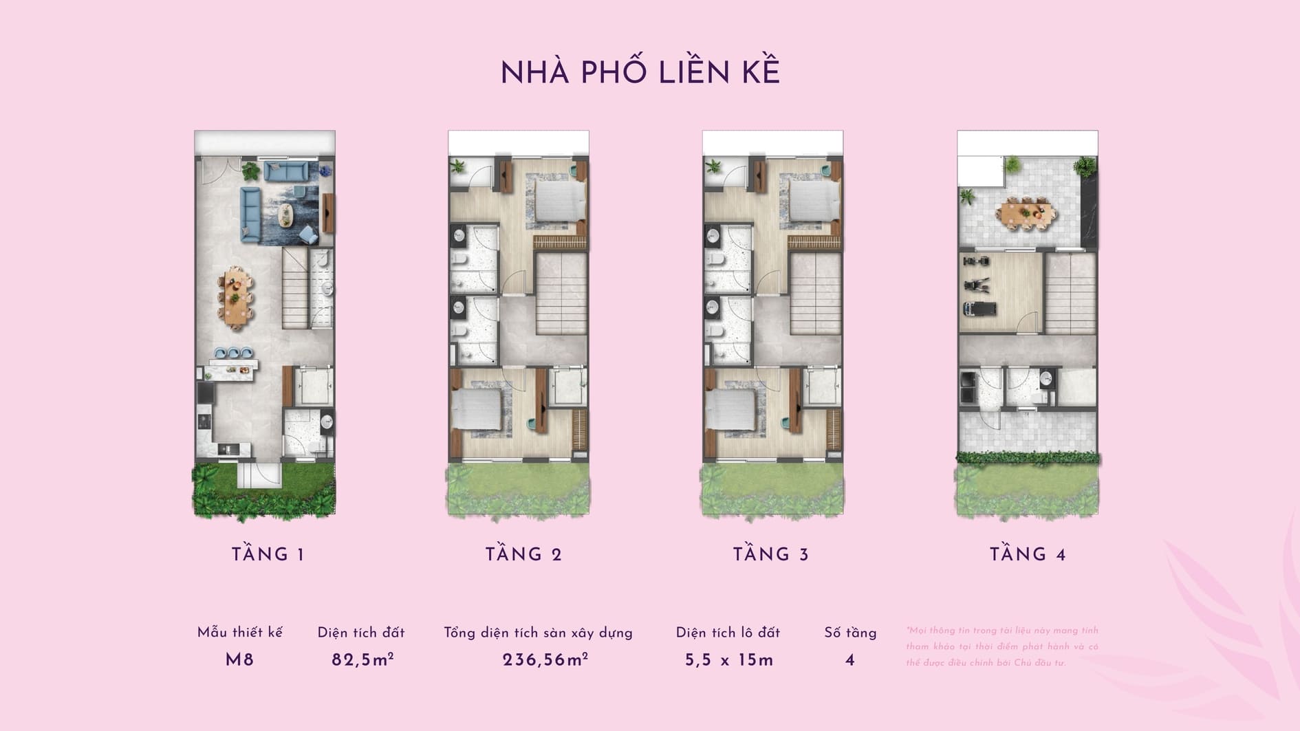 Thiết kế layout nhà phố liền kề (Townhouse)
