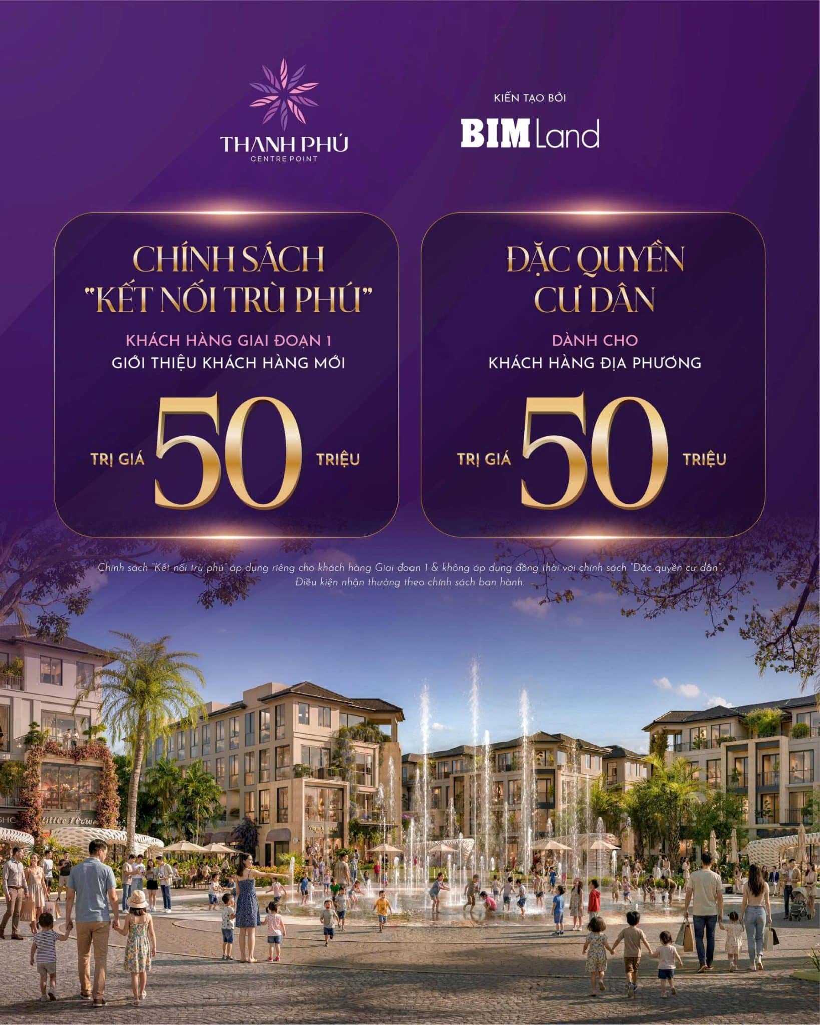 CHÍNH SÁCH BÁN HÀNG DỰ ÁN THANH PHÚ CENTRE POINT LONG AN